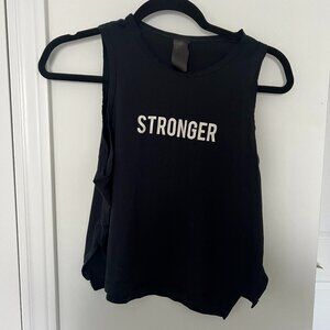 Stronger women's sport tank black size M